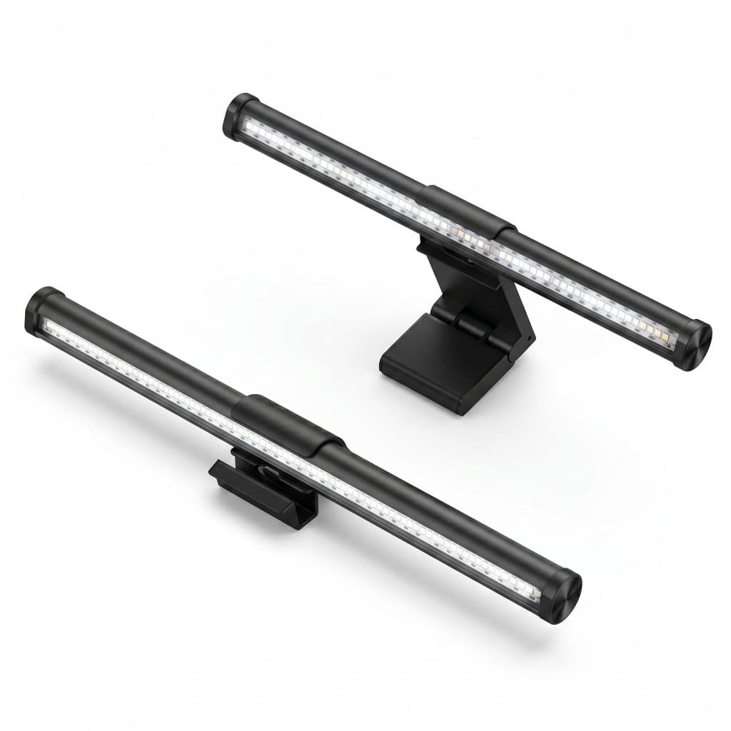 Barra de luz para monitor — LEDs e difusor